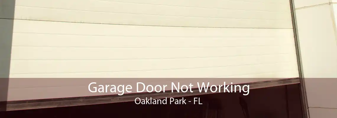 Garage Door Not Working Oakland Park - FL