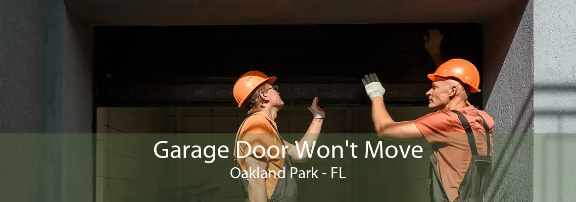 Garage Door Won't Move Oakland Park - FL