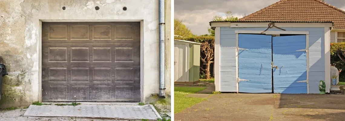 Rotten Steel Garage Door Repair in Oakland Park, Florida